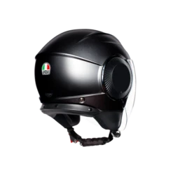AGV Orbyt Matt Black Helmet -Motorcycle Gear large 10