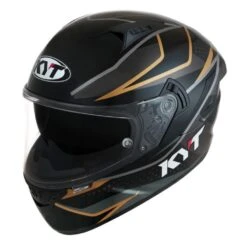 KYT NF-R Davo Replica Black/Grey/Gold Helmet -Motorcycle Gear large 153