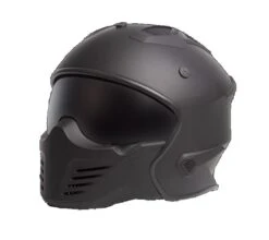 RXT Warrior Street Fighter Matte Black Helmet -Motorcycle Gear large 241