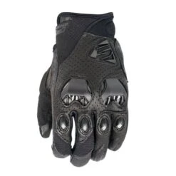 Five Stunt EVO Leather Air Black Gloves