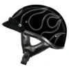 M2R Rebel Shorty Flamed PC-5 Black Helmet
